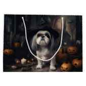 Shih Tzu Pumpkins Halloween eng Groot Cadeauzakje (Achterkant)