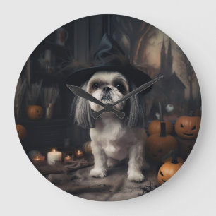 Shih Tzu Pumpkins Halloween eng Grote Klok