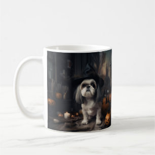 Shih Tzu Pumpkins Halloween eng Koffiemok