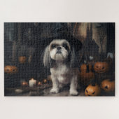 Shih Tzu Pumpkins Halloween eng Legpuzzel (Horizontaal)