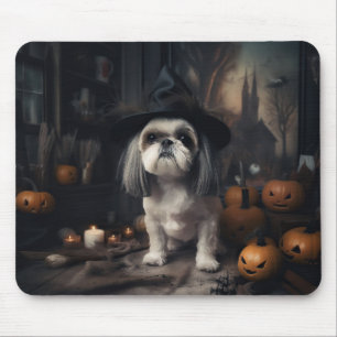 Shih Tzu Pumpkins Halloween eng Muismat