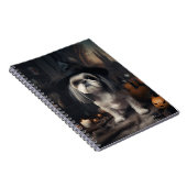 Shih Tzu Pumpkins Halloween eng Notitieboek (Rechterzijde)