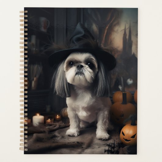 Shih Tzu Pumpkins Halloween eng Planner (Voorkant)