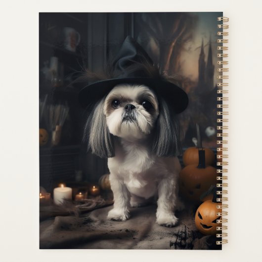 Shih Tzu Pumpkins Halloween eng Planner (Achterkant)