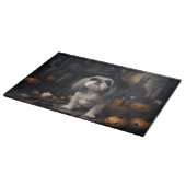 Shih Tzu Pumpkins Halloween eng Snijplank (Hoek)