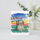 Shih Tzu Pup #2 Briefkaart (Staand voorkant)