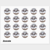 Shih Tzu puppies Ronde Sticker (Vel)