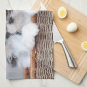 Shih Tzu puppies Theedoek (Quarter Fold)