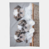 Shih Tzu puppies Theedoek (Verticaal)