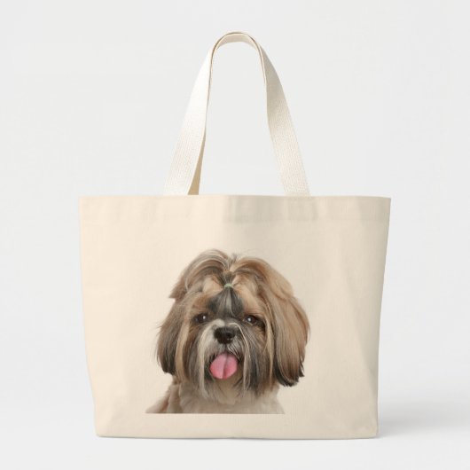 Shih Tzu Puppy Beach Canvas Canvas tas (Voorkant)
