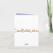 Shih Tzu Puppy Birthday Greetings Kaart (Achterkant)