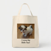 Shih Tzu Puppy Canvas tas (Voorkant)