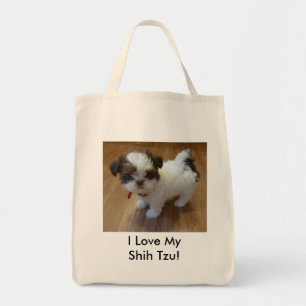 Shih Tzu Puppy Canvas tas