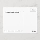 Shih Tzu Puppy Dank u Briefkaart (Achterkant)