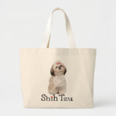 Shih Tzu Puppy Dog Love Herbruikbaar Tas (Voorkant)