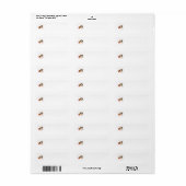 Shih Tzu Puppy Eerste Kerstmis Etiket (Full Sheet)