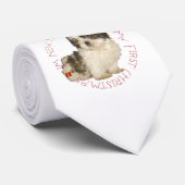 Shih Tzu Puppy Eerste Kerstmis Stropdas (Opgerold)
