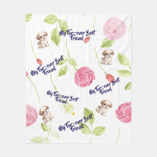 Shih Tzu Puppy Fleece Dekens