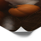 Shih Tzu Puppy Herfst Delight Pompoen Perfect Poster (Hoek)