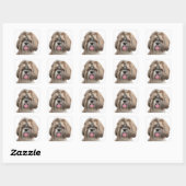 Shih Tzu Puppy Hond Groeten Stickers (Vel)