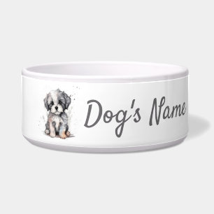 Shih Tzu puppy Keramische Pet Bowl Voerbakje