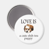 Shih Tzu Puppy Magneet (Voorkant / Achterkant)