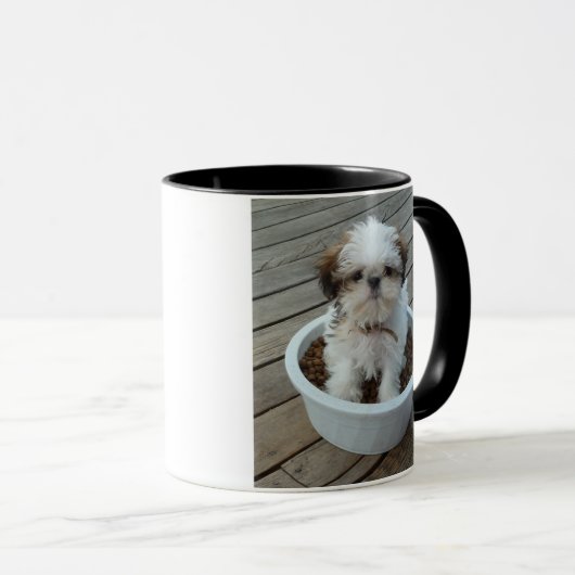 Shih Tzu Puppy Photo Mok (Voorkant rechts)