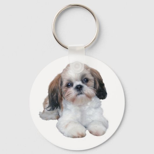 Shih Tzu Puppy Sleutelhanger (Voorkant)