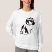 Shih Tzu Puppy Women's Long-hoeve T-Shirt (Voorkant)