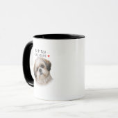 Shih Tzu Pure Heart Mug – Dog Lover Gift Mok (Voorkant links)