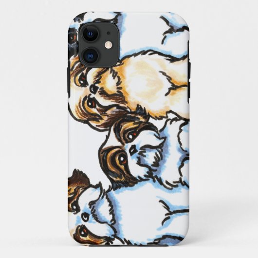 Shih Tzu Quartet Case-Mate iPhone Case (Achterkant)