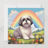 Shih Tzu Rainbow Bridge Aangepaste hondennaam Symp (Voorkant)