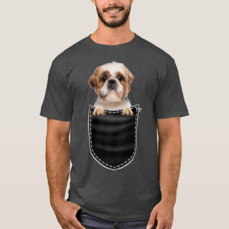 Shih Tzu Ras Hondenliefhebbers Beste Dog Pocket Gi T-shirt