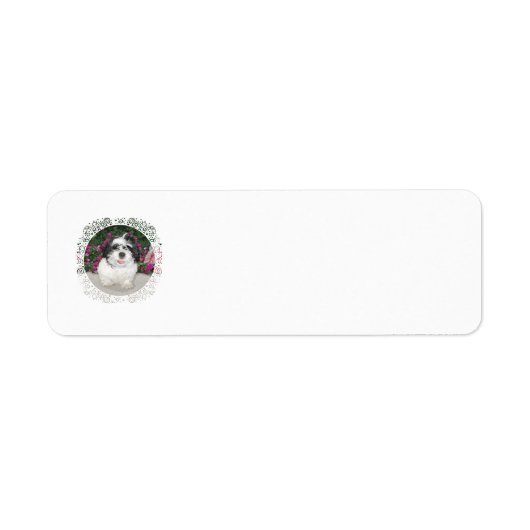 Shih Tzu-reddingsadreslabels Etiket (Voorkant)