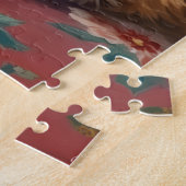 Shih Tzu Regal Christmas Topknot Hat Legpuzzel (Zijkant)