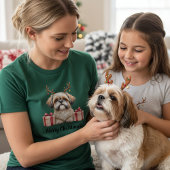 Shih Tzu Reindeer  T-shirt