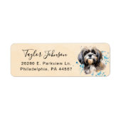 Shih Tzu Retouradres Label (Voorkant)