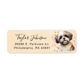 Shih Tzu Retouradres Label (Voorkant)