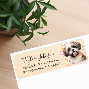Shih Tzu Retouradres Label
