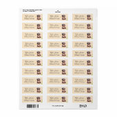 Shih Tzu Retouradres Label (Full Sheet)