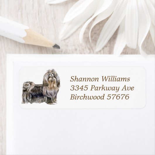 Shih-Tzu Retouradreslabel Etiket (Insitu)