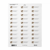 Shih Tzu Retouradreslabels Etiket (Full Sheet)