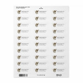 Shih Tzu Retouradreslabels Etiket (Full Sheet)
