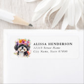 Shih Tzu Retouradreslabels Etiket (Insitu)