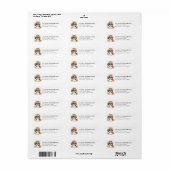 Shih Tzu Retouradreslabels Etiket (Full Sheet)
