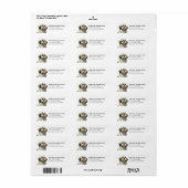 Shih Tzu Retouradreslabels Etiket (Full Sheet)