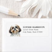 Shih Tzu Retouradreslabels Etiket (Insitu)
