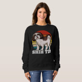 Shih Tzu Retro  Trui (Voorkant volledig)