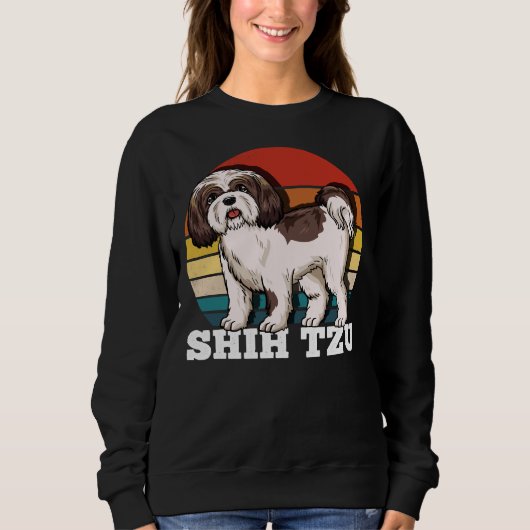 Shih Tzu Retro  Trui (Voorkant)