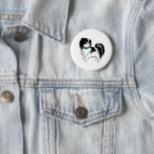 Shih Tzu Ronde Button 5,7 Cm (In situ)